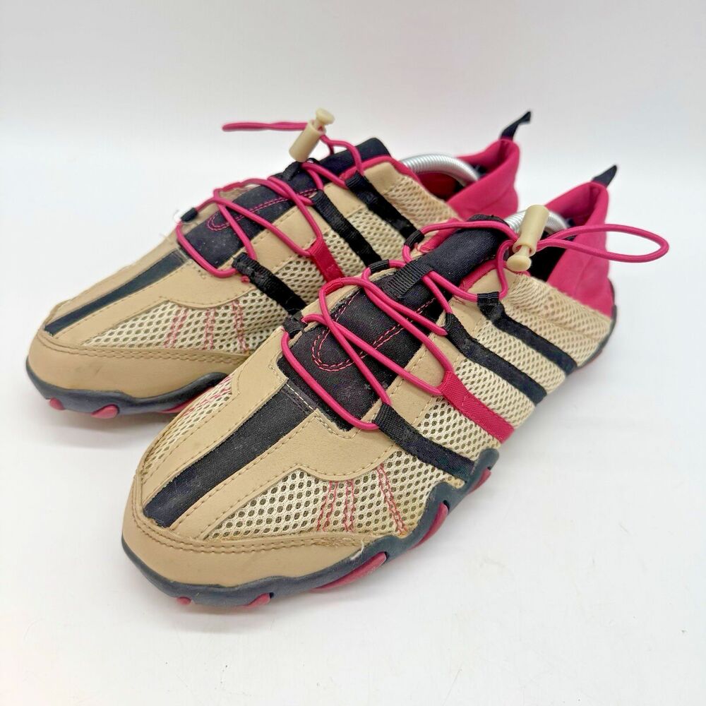 Sand N Sun Lightweight Water Sneakers Women's 9 Lace Lock Vented Insole Shoes